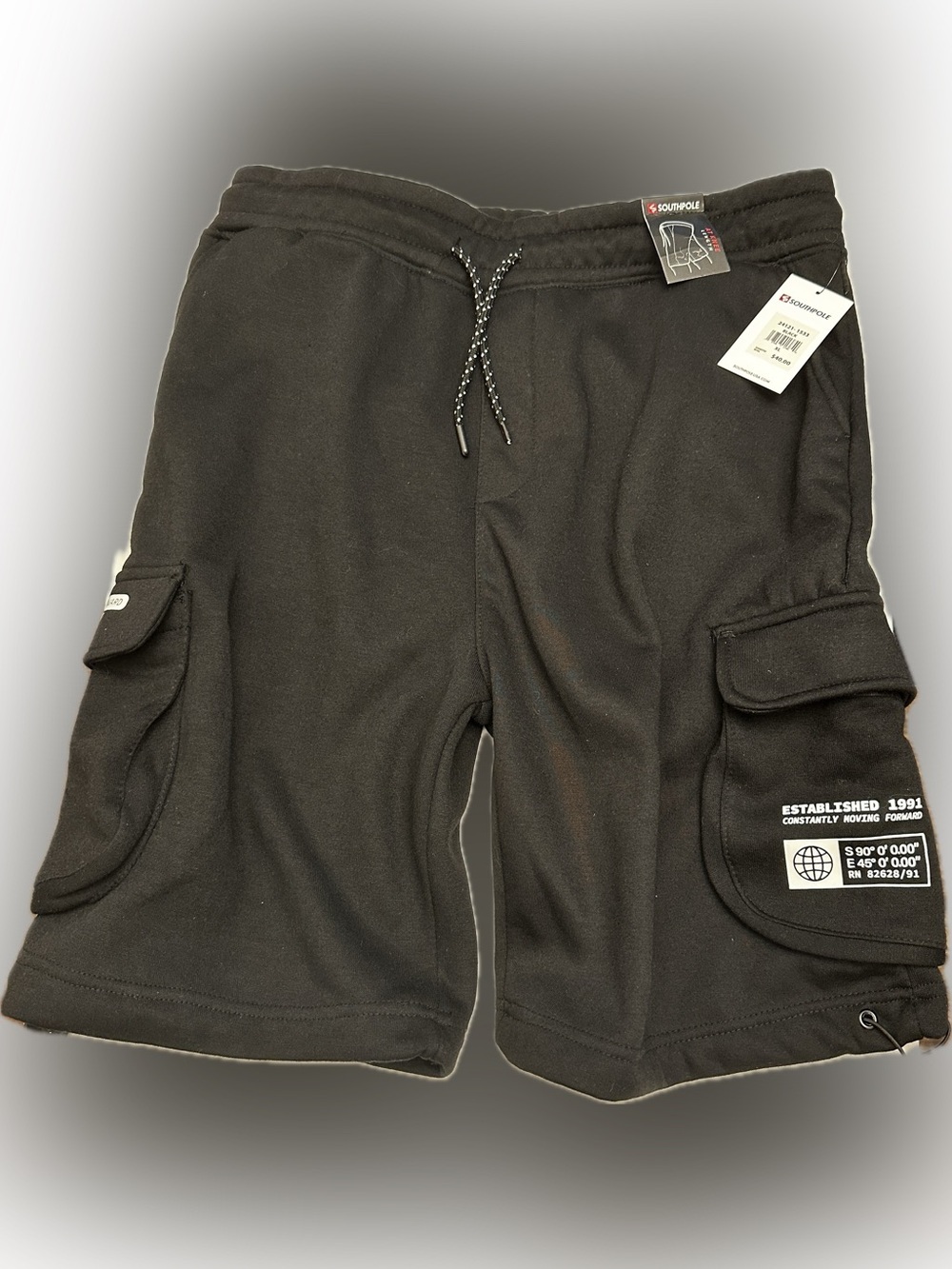 Men’s shorts* Size XL*Southpole Black Cargo Pocket Sweat Shorts*